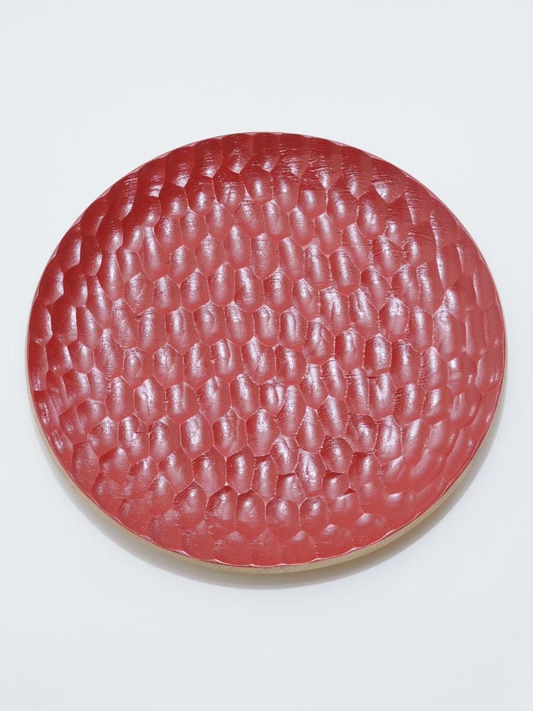 Akihiro woodworks 漆ハイブリッドレッド270プレート Akihiro woodworks 漆ハイブリッドレッド270プレート