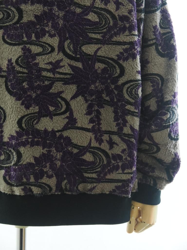 TUITACI 朔 ツイタチ - Ryukyu Dyeing Boa Fleece Sweat リュキュウダイボアフリーススウェット - Purple