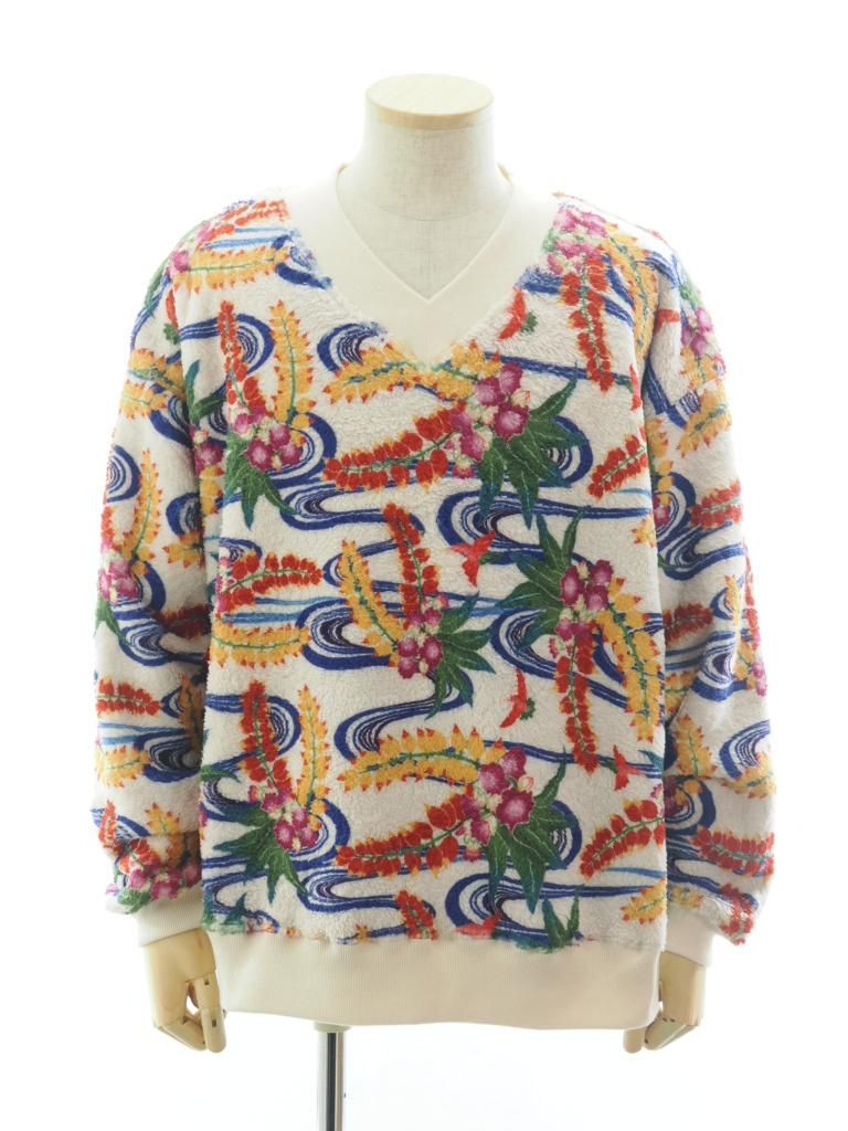 TUITACI 朔 ツイタチ - Ryukyu Dyeing Boa Fleece Sweat リュキュウダイボアフリーススウェット - Rasta
