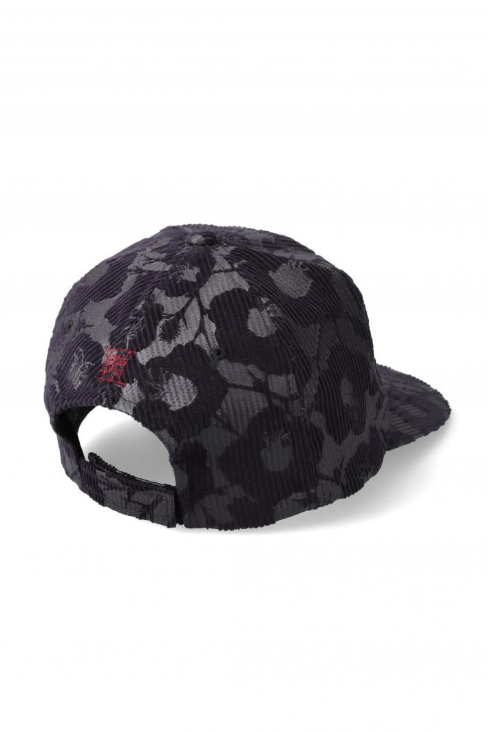 TUITACI 朔 ツイタチ - Embossed Corduroy Icirian Cap エンボスコーデュロイイチリアンキャップ - Black
