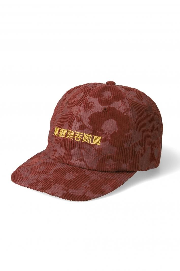 TUITACI 朔 ツイタチ - Embossed Corduroy Icirian Cap エンボスコーデュロイイチリアンキャップ - Maroon