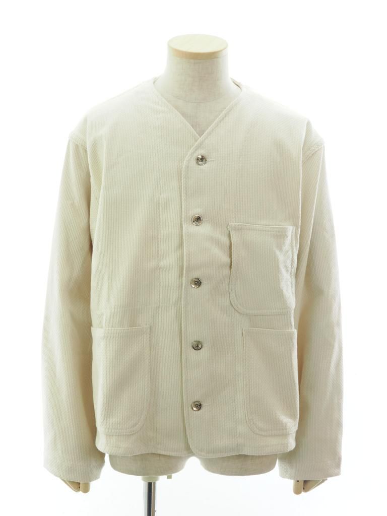 EG WORKADAY イージーワーカデイ - Engineer Short Jacket - Cotton Heavy Basketweave - Natural