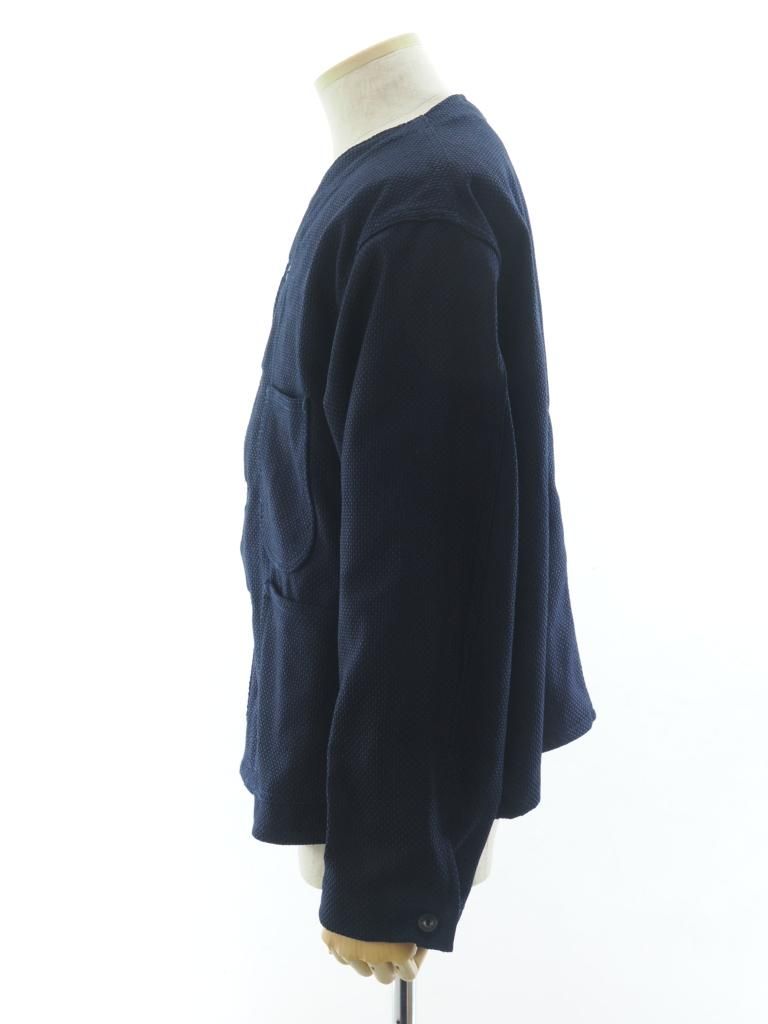 EG WORKADAY イージーワーカデイ - Engineer Short Jacket - Cotton Heavy Basketweave - Dk.Navy