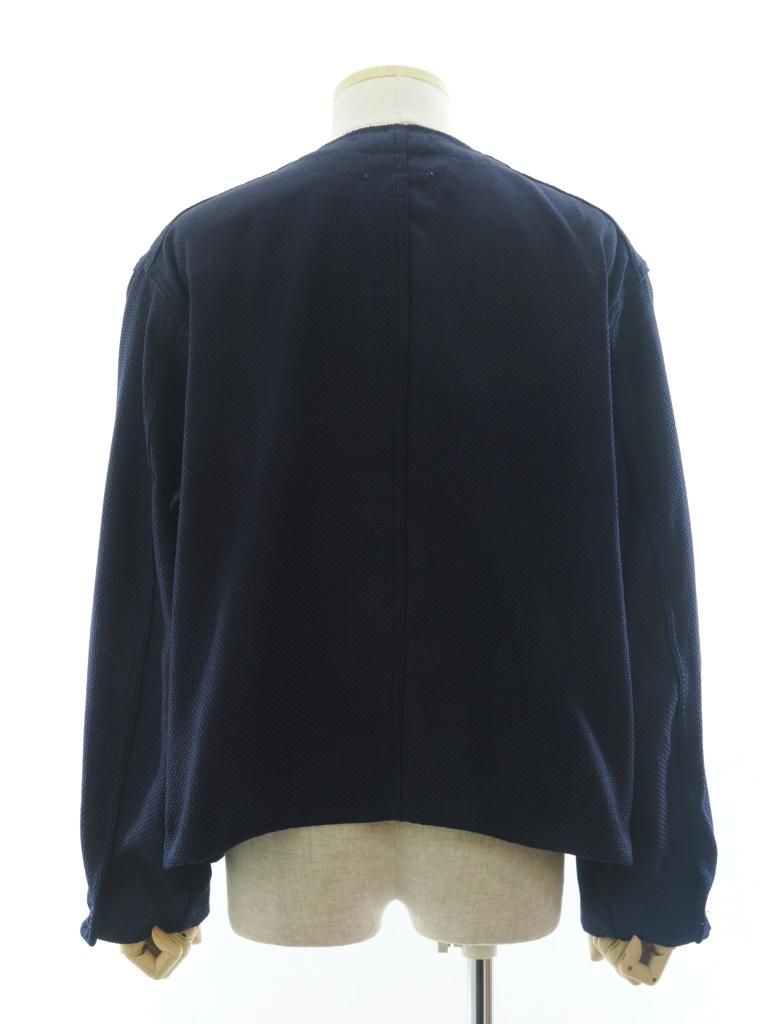 EG WORKADAY イージーワーカデイ - Engineer Short Jacket - Cotton Heavy Basketweave - Dk.Navy