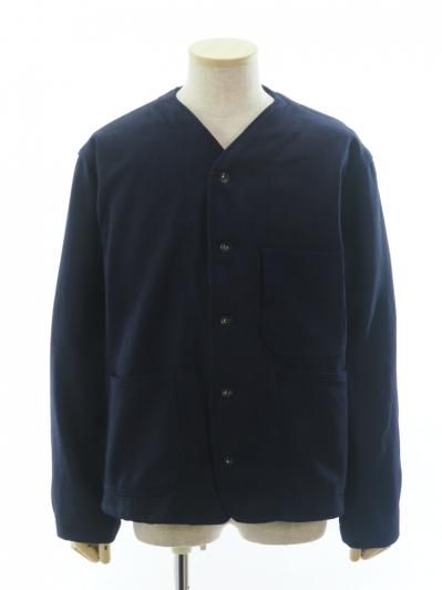 EG WORKADAY イージーワーカデイ - Engineer Short Jacket - Cotton Heavy Basketweave - Dk.Navy