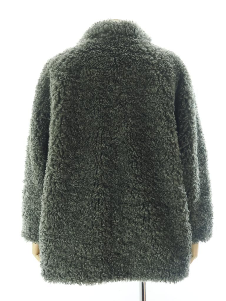 Needles ニードルズ - S.C.Fur Jacket スタンドカラーファージャケット - Poly Curly Fur - Grey