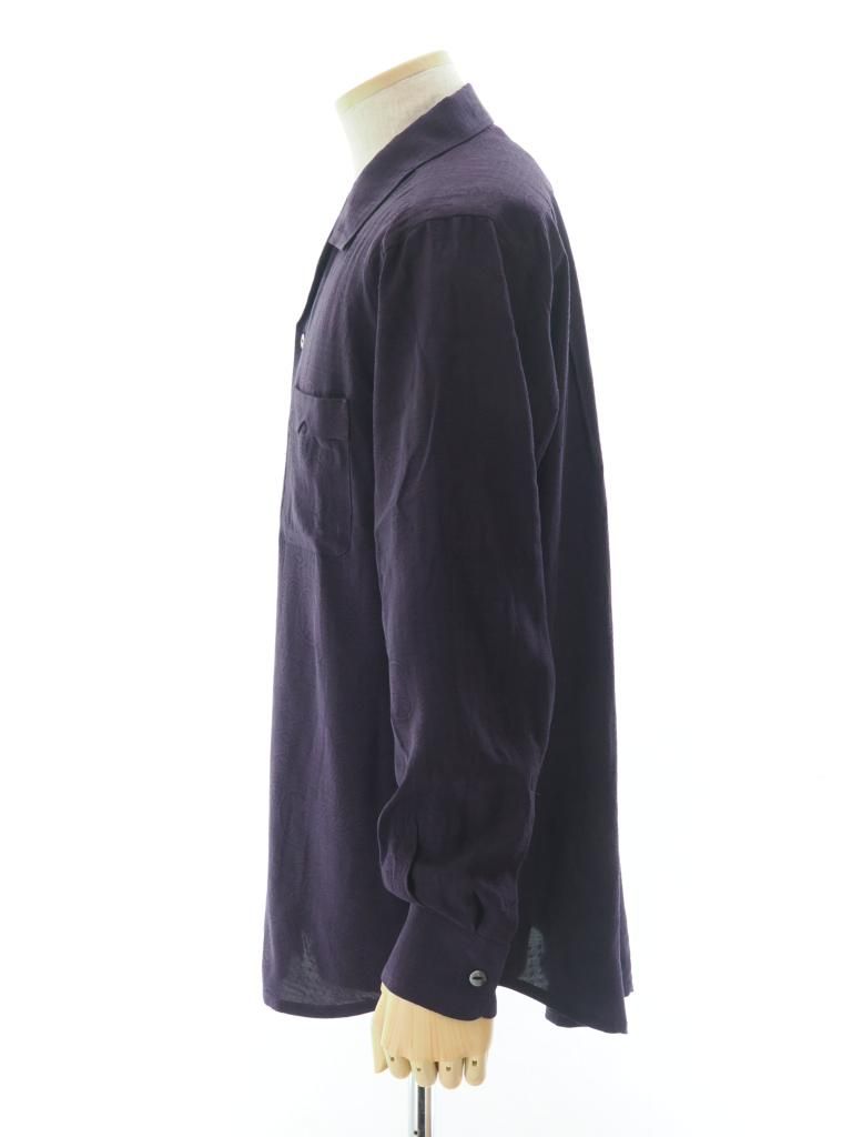 Needles ニードルズ - One Up Shirt ワンナップシャツ - Rayon Fine Pattern Jacquard - Purple