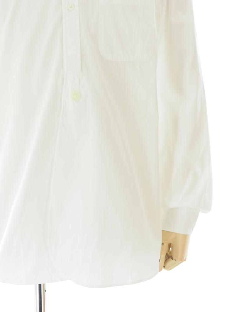Needles ニードルズ - Banded Collar EDW Shirt バンデッドカラーエドワードシャツ - Cotton Broadcloth - Off White