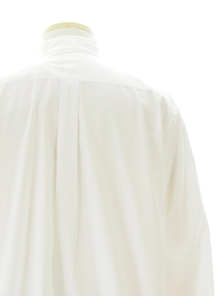 Needles ニードルズ - Banded Collar EDW Shirt バンデッドカラーエドワードシャツ - Cotton Broadcloth - Off White
