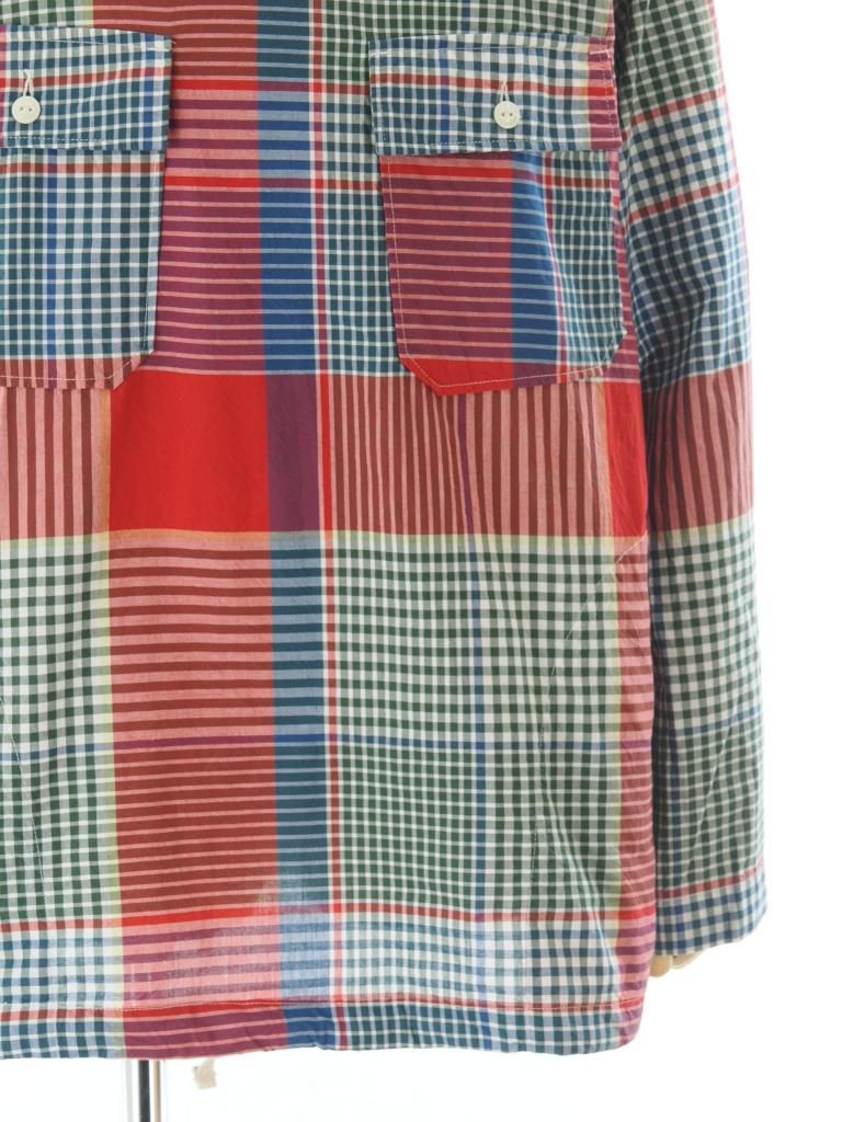 Engineered Garments エンジニアドガーメンツ - Cagoule Shirt カグールシャツ - Big Madras Plaid - Red / Green