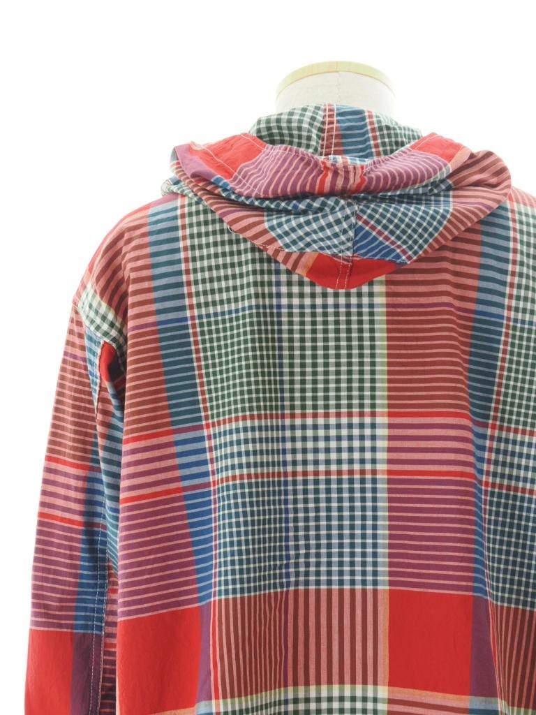 Engineered Garments エンジニアドガーメンツ - Cagoule Shirt カグールシャツ - Big Madras Plaid - Red / Green