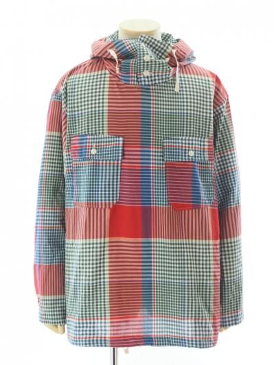 Engineered Garments エンジニアドガーメンツ - Cagoule Shirt カグールシャツ - Big Madras Plaid - Red / Green