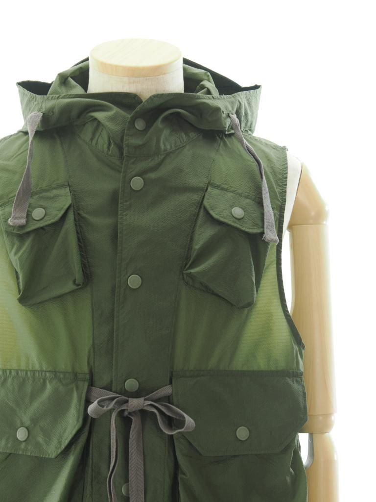 Engineered Garments エンジンニアドガーメンツ - Field Vest フィールドベスト - Nylon Micro Ripstop - Olive