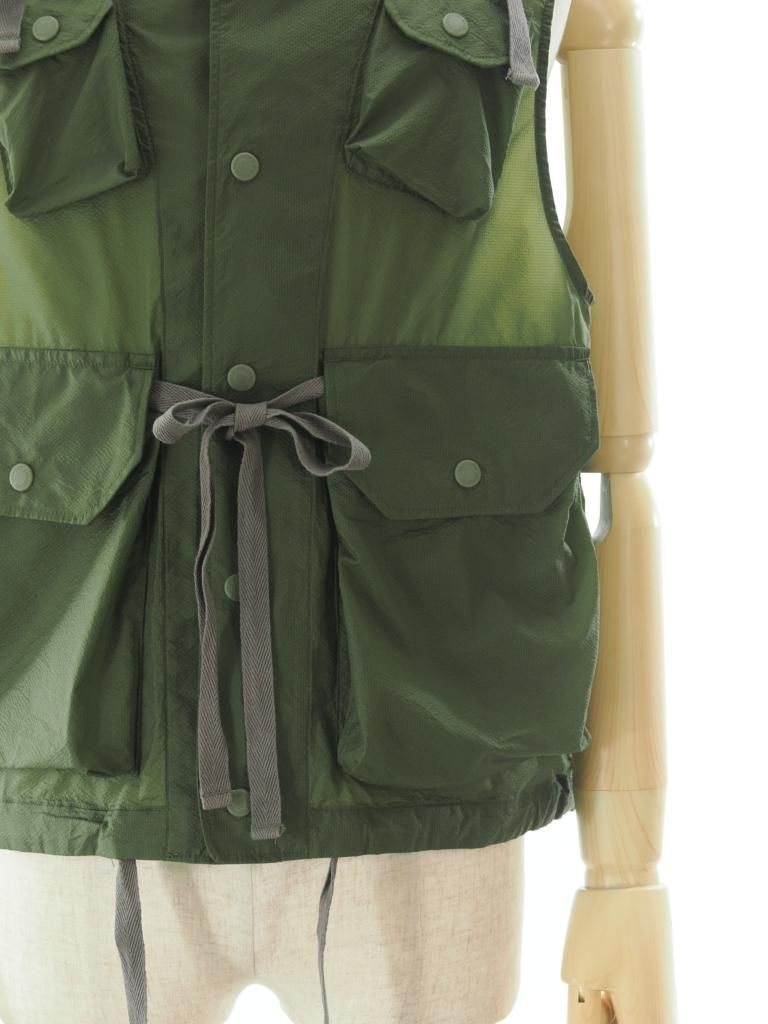 Engineered Garments エンジンニアドガーメンツ - Field Vest フィールドベスト - Nylon Micro Ripstop - Olive