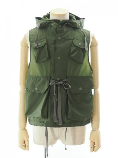 Engineered Garments エンジンニアドガーメンツ - Field Vest フィールドベスト - Nylon Micro Ripstop - Olive