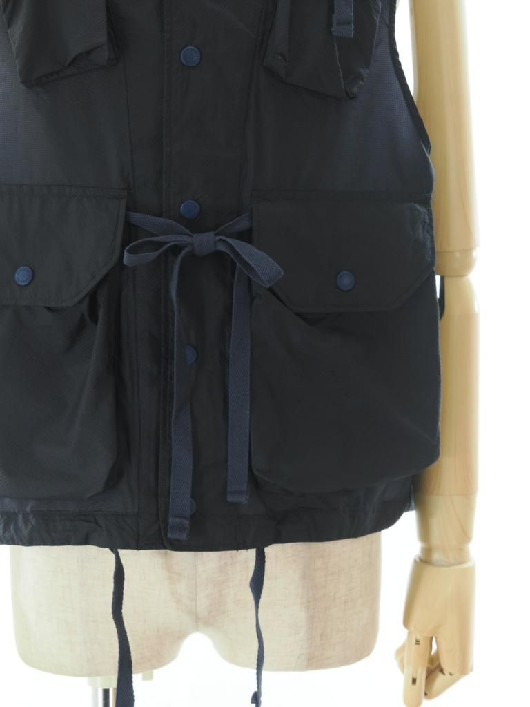 Engineered Garments エンジンニアドガーメンツ - Field Vest フィールドベスト - Nylon Micro Ripstop - Dk.Navy