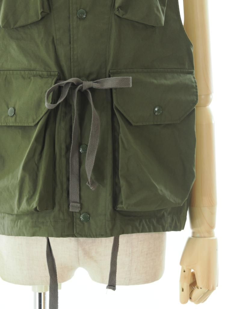 Engineered Garments エンジンニアドガーメンツ - Field Vest フィールドベスト - Coalted Cotton Cloth - Olive