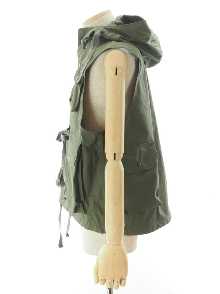 Engineered Garments エンジンニアドガーメンツ - Field Vest フィールドベスト - Coalted Cotton Cloth - Olive