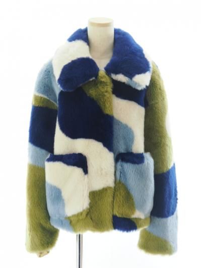 Jakke ジャッキー - Traci Coat - Blue Swirl - XS Size