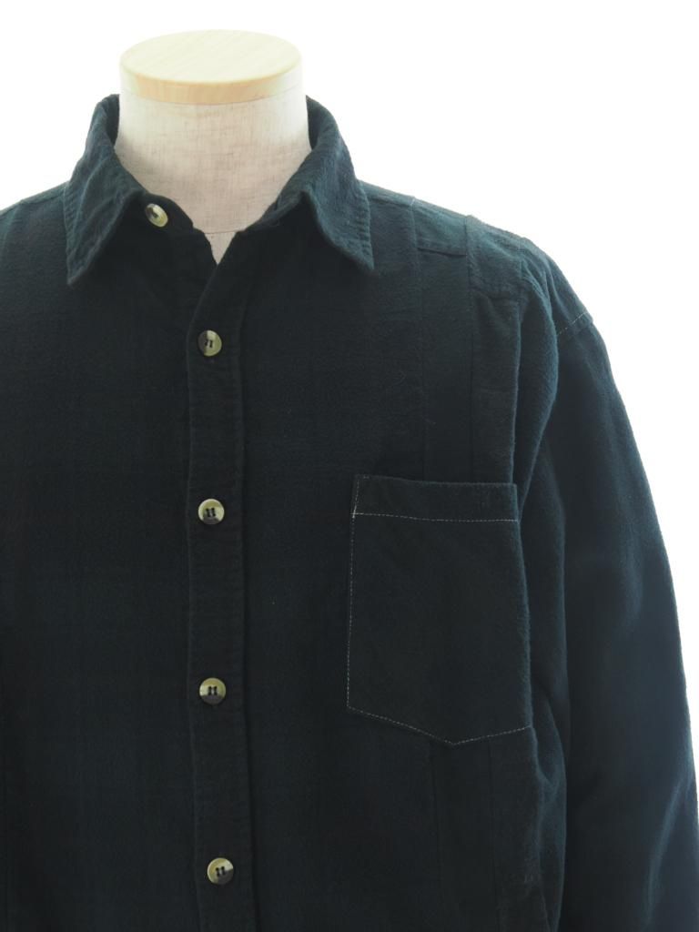 Rebuild by Needles リビルドバイニ－ドルズ - Flannel Shirt →7 Cut Wide Shirt - Over Dye - PU353C - M Size