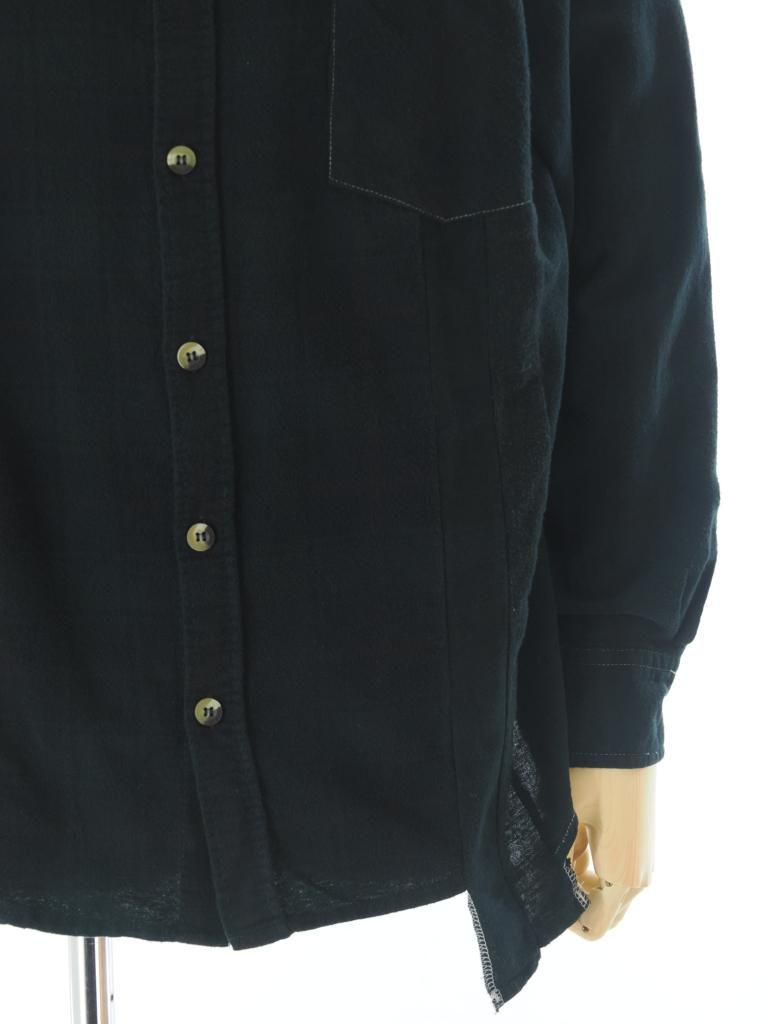 Rebuild by Needles リビルドバイニ－ドルズ - Flannel Shirt →7 Cut Wide Shirt - Over Dye - PU353C - M Size