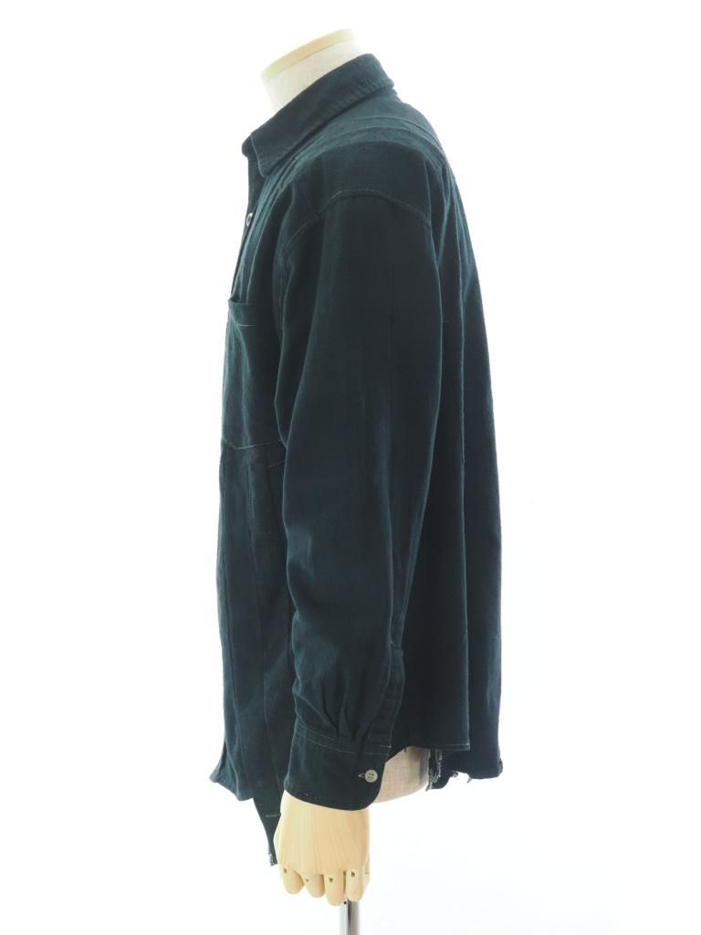 Rebuild by Needles リビルドバイニ－ドルズ - Flannel Shirt →7 Cut Wide Shirt - Over Dye - PU353C - M Size