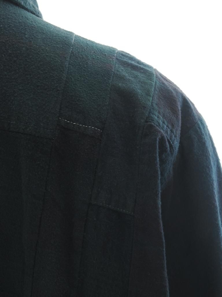 Rebuild by Needles リビルドバイニ－ドルズ - Flannel Shirt →7 Cut Wide Shirt - Over Dye - PU353C - M Size