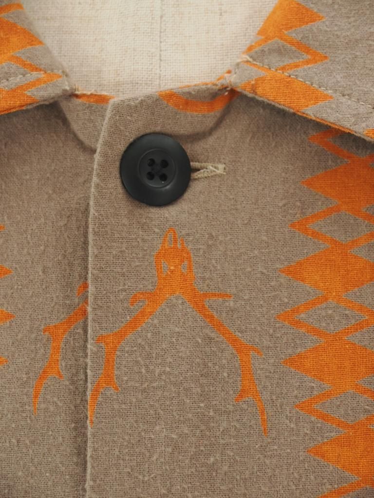 South2 West8 サウスツーウエストエイト - Hunting Shirt - Cotton Flannel Printed - Skull & Target
