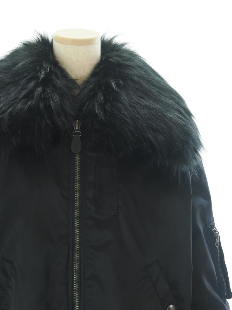Rhodolirion ロドリリオン - B 15 Type Big Collar Jacket - Military Twill - Black