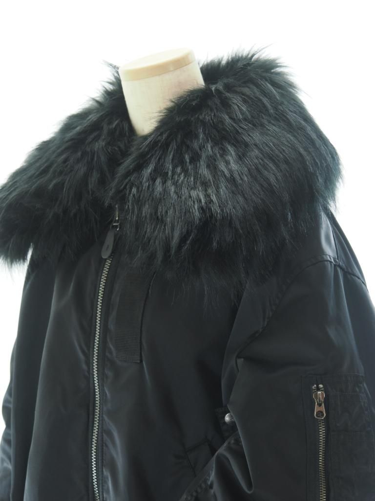 Rhodolirion ロドリリオン - B 15 Type Big Collar Jacket - Military Twill - Black