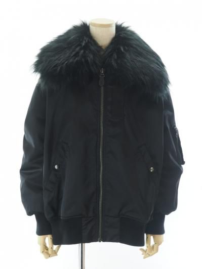 Rhodolirion ロドリリオン - B 15 Type Big Collar Jacket - Military Twill - Black