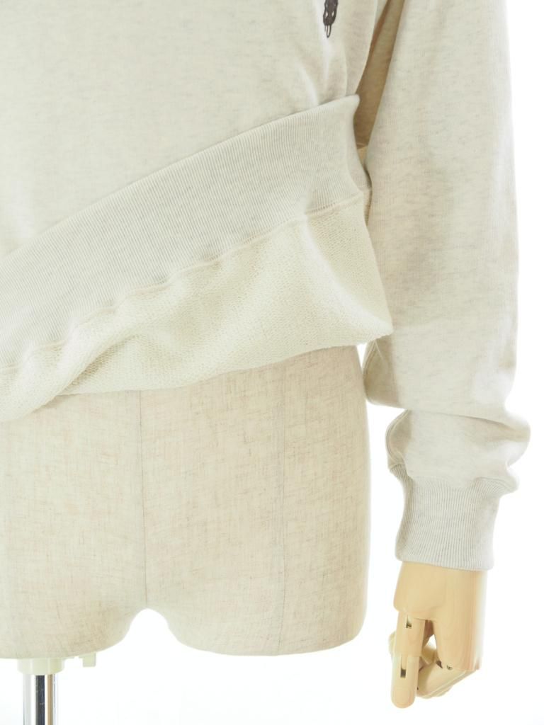 South2 West8 サウスツーウエストエイト - Crew Neck Sweat Shirt - Cotton French Terry - Skull & Target - Oatmeal
