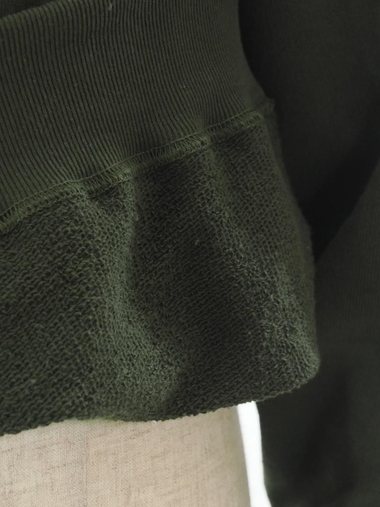South2 West8 サウスツーウエストエイト - Crew Neck Sweat Shirt - Cotton French Terry - Skull & Target - Olive
