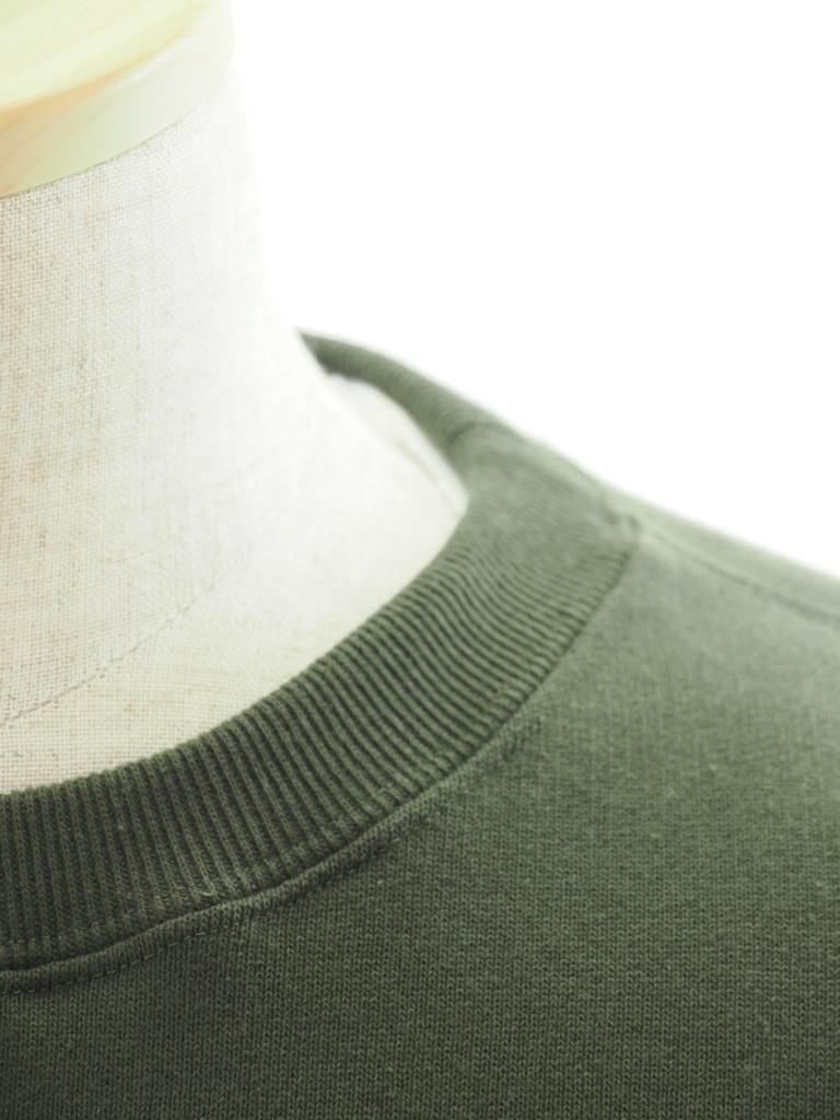 South2 West8 サウスツーウエストエイト - Crew Neck Sweat Shirt - Cotton French Terry - Skull & Target - Olive
