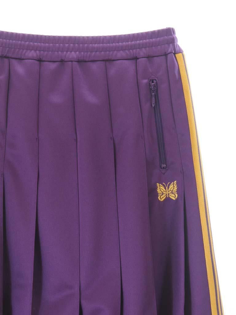 Needles ニードルズ - Pleated Track Skirt プリーツトラックスカート - Poly Smooth - Purple