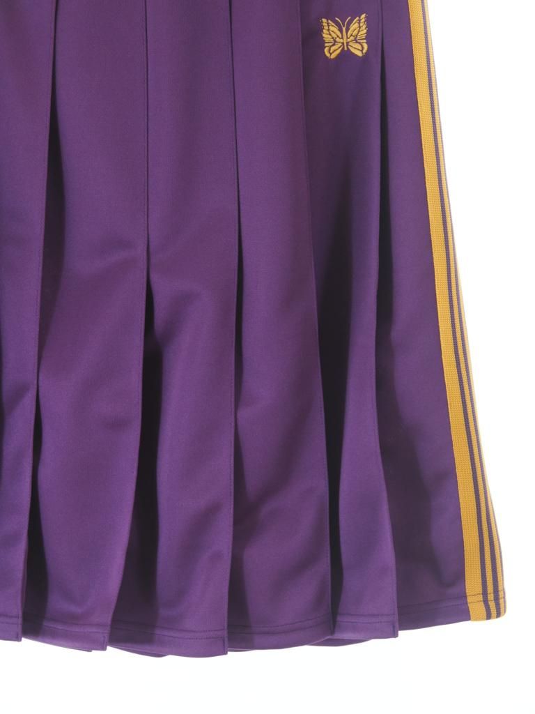 Needles ニードルズ - Pleated Track Skirt プリーツトラックスカート - Poly Smooth - Purple