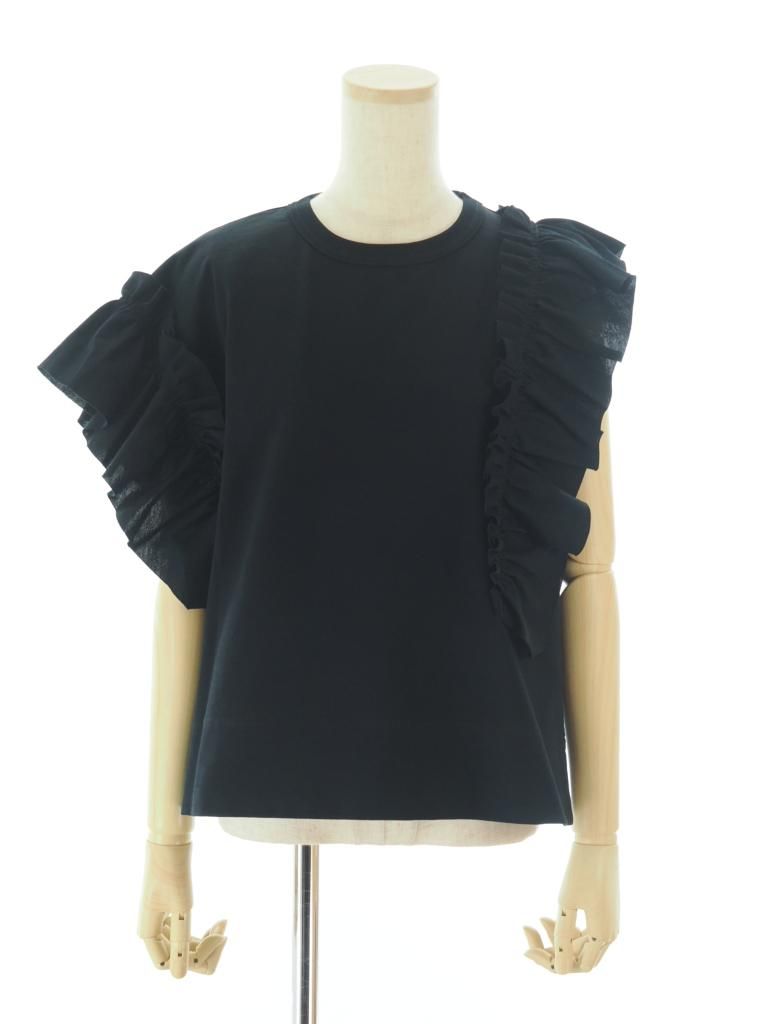 RHODOLIRION/ロドリリオン】Ribbed Puff Sleeve（Tシャツ