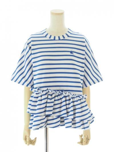 Rhodolirion ロドリリオン - Swallow Frill Tiered Top スワローフリルティアードトップ - Stripe