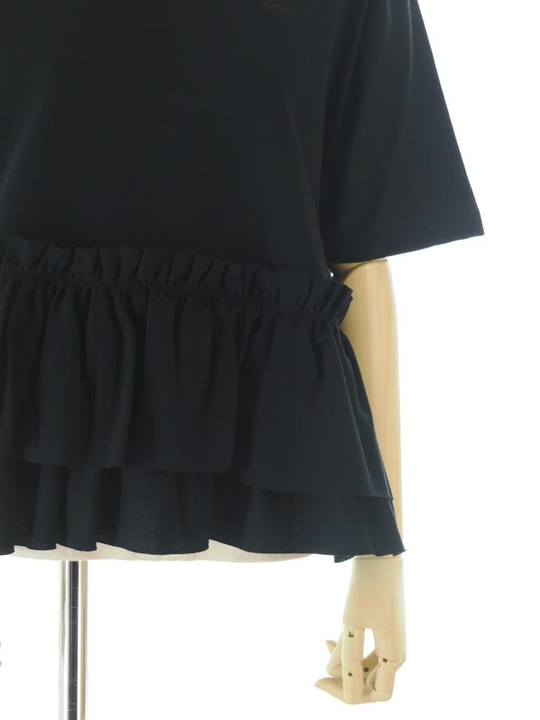 Rhodolirion ロドリリオン - Swallow Frill Tiered Top スワローフリルティアードトップ - Black
