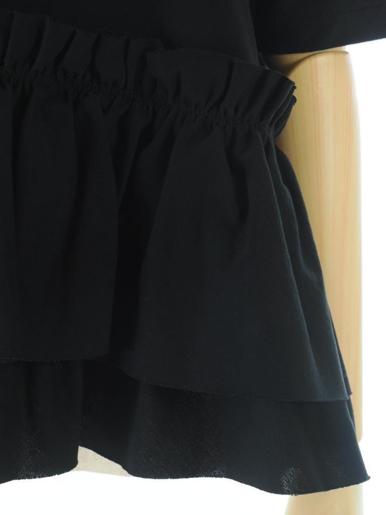 Rhodolirion ロドリリオン - Swallow Frill Tiered Top スワローフリルティアードトップ - Black