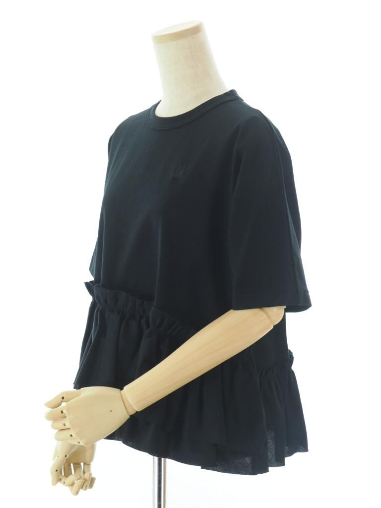 Rhodolirion ロドリリオン - Swallow Frill Tiered Top スワローフリルティアードトップ - Black