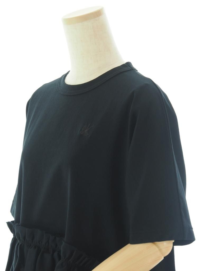 Rhodolirion ロドリリオン - Swallow Frill Tiered Top スワローフリルティアードトップ - Black
