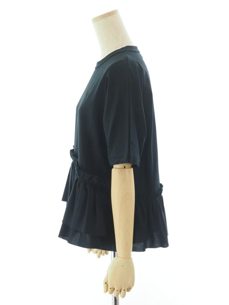 Rhodolirion ロドリリオン - Swallow Frill Tiered Top スワローフリルティアードトップ - Black