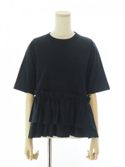 Rhodolirion ロドリリオン - Swallow Frill Tiered Top スワローフリルティアードトップ - Black