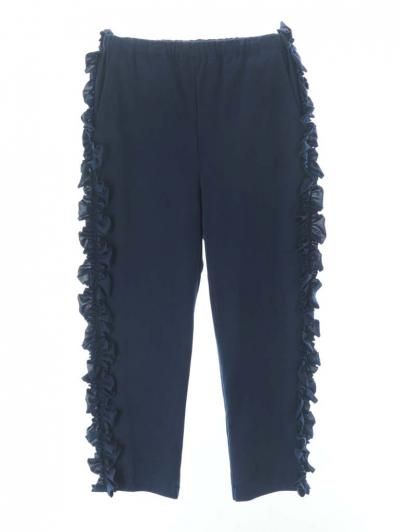 Rhodolirion ロドリリオン - Swallow Frill Side Pants スワローフリルサイドパンツ - Navy
