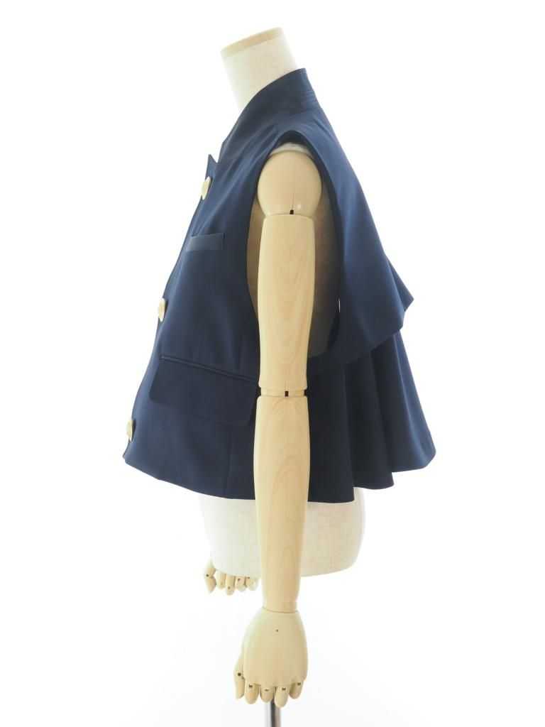 Rhodolirion ロドリリオン - Waistcoat ウェストコート - Doeskin - Navy