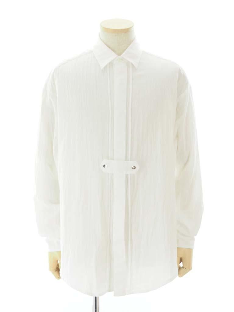 TUITACI 朔 ツイタチ - Silver Button Classic Shirts シルバーボタンクラッシックシャツ - White