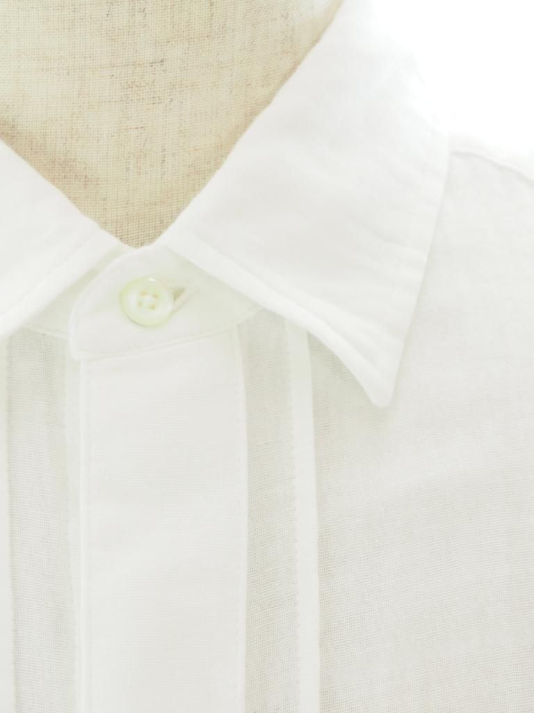 TUITACI 朔 ツイタチ - Silver Button Classic Shirts シルバーボタンクラッシックシャツ - White