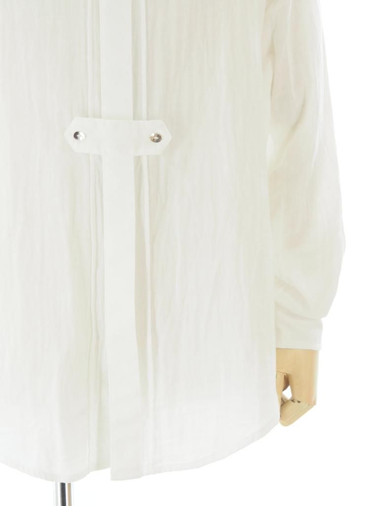 TUITACI 朔 ツイタチ - Silver Button Classic Shirts シルバーボタンクラッシックシャツ - White