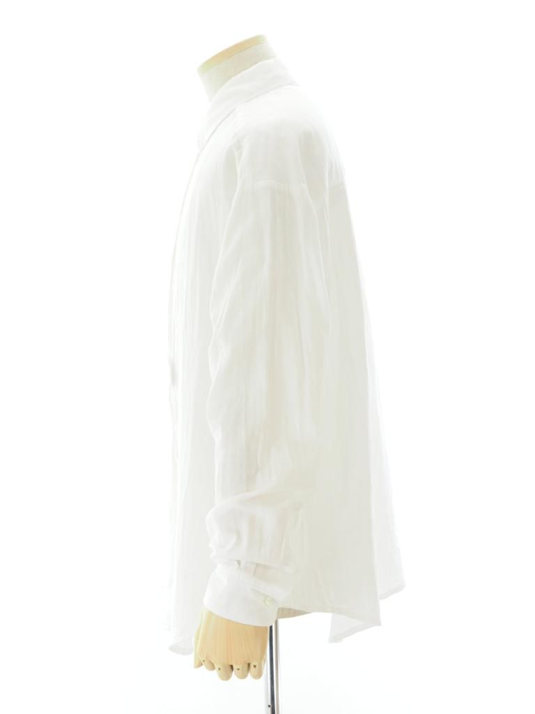 TUITACI 朔 ツイタチ - Silver Button Classic Shirts シルバーボタンクラッシックシャツ - White
